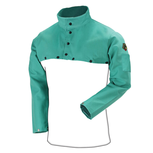 Revco Black Stallion 12 oz. Flame-Resistant (FR) Cotton Cape Sleeves, Green #F2-21CS_68bbde9276d8a.png Revco Black Stallion 12 oz. Flame-Resistant (FR) Cotton Cape Sleeves, Green #F2-21CS - Image 1