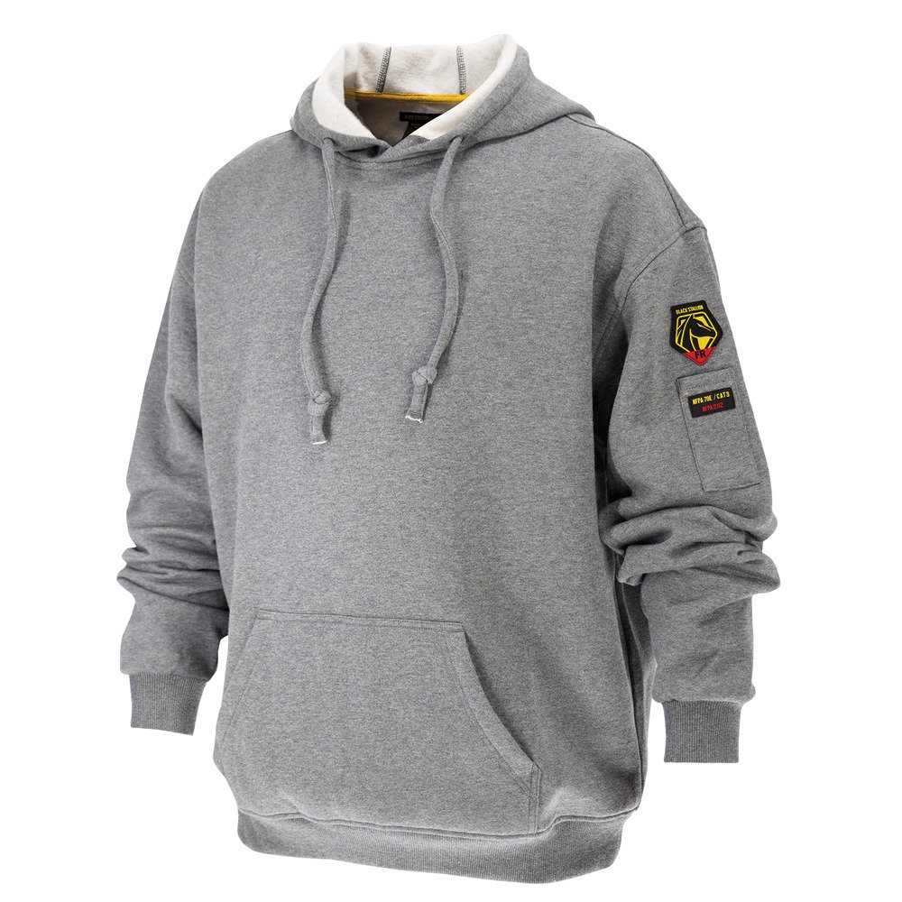 Revco Black Stallion 12oz AR/FR Cotton Pullover Hooded Welding Sweatshirt (Gray) #JF1340-GY_68bbde829b908.jpeg Revco Black Stallion 12oz AR/FR Cotton Pullover Hooded Welding Sweatshirt (Gray) #JF1340-GY - Image 1