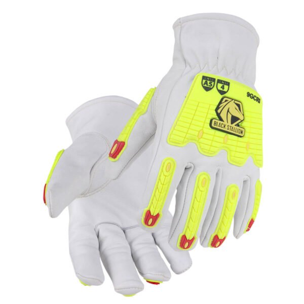 Revco Black Stallion A5 Cut & Impact Resistant Premium Grain Goatskin Drivers Glove #9GCRI - Image 1