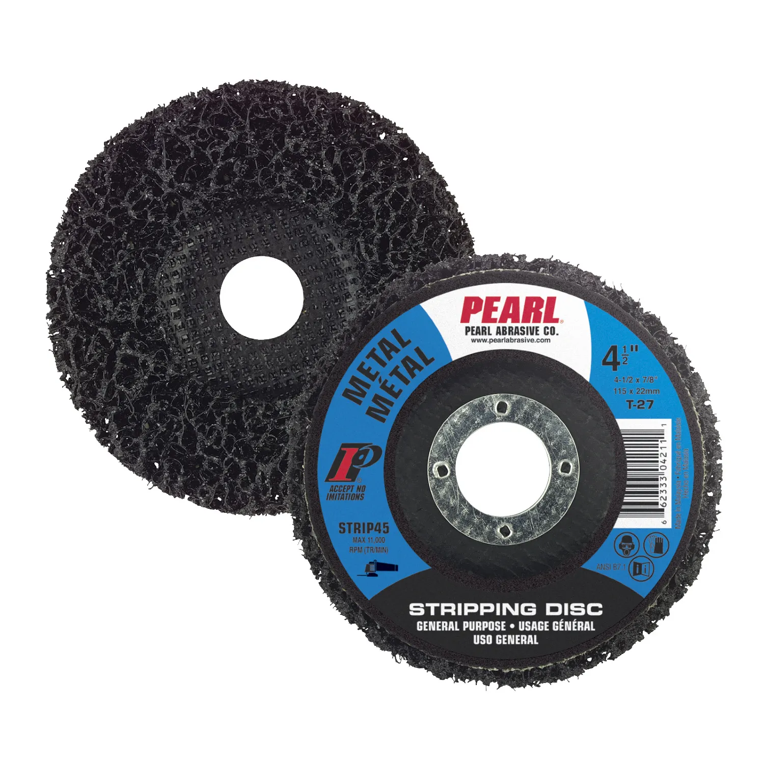 870651-BX_a_303ed209de13343f5888b7833c1e3521 Non-Woven Stripping Disc 4-1/2″ x 7/8″ - Image 1