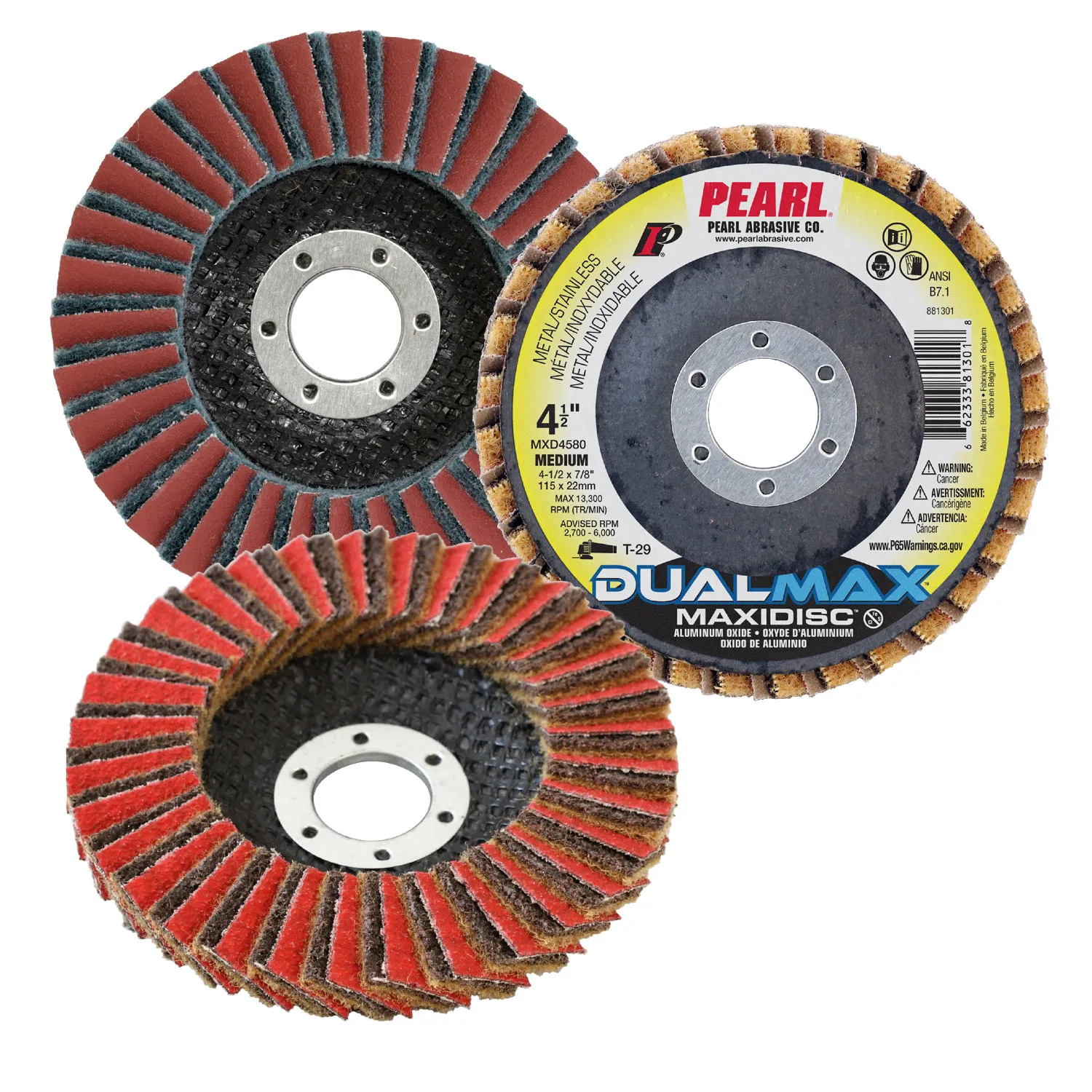 881302-BX-GRP-881300_a_0dd1784a514c97f6f24b453c115d105d DualMax™ Interleaf Maxidisc™ 4-1/2 x 7/8 A150/Very Fine MXD4515 - Image 1