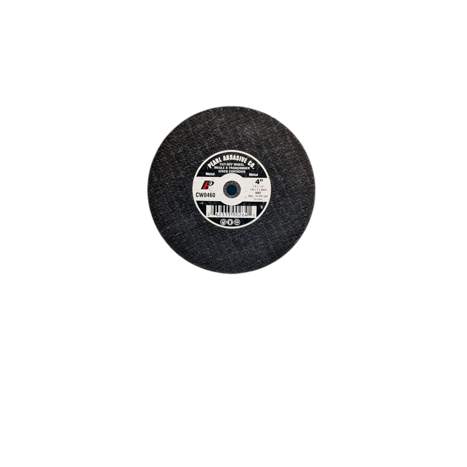 Photoroom-20251016_170138_7 Pearl Abrasive CW0460 4 x 1/8 x 1/4 Aluminum Oxide Premium Type 1 Small Diameter Cut-Off Wheel - Image 1