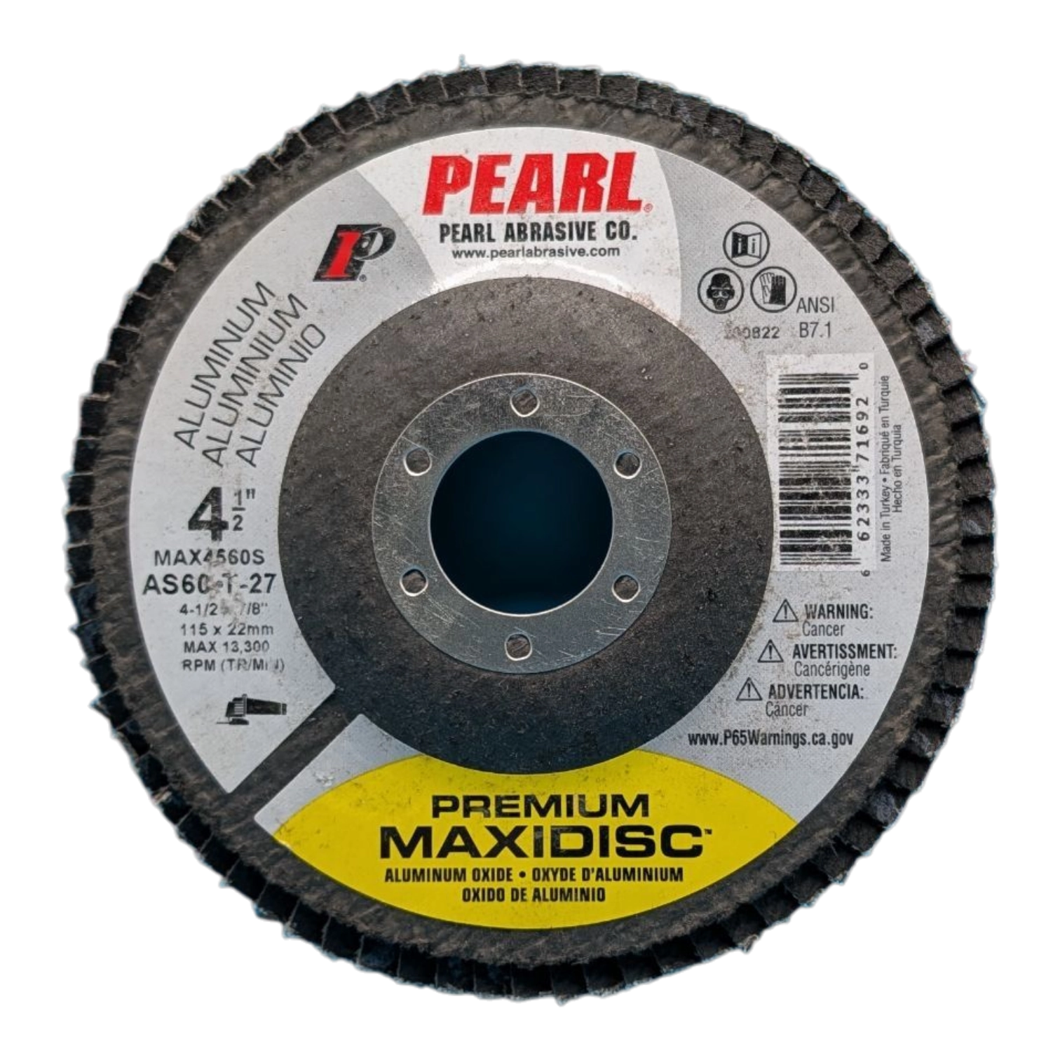 Photoroom-20251021_174857_3 Premium Maxidisc™ For Aluminum 4-1/2 x 7/8 A60 T-27 MAX4560S - Image 1