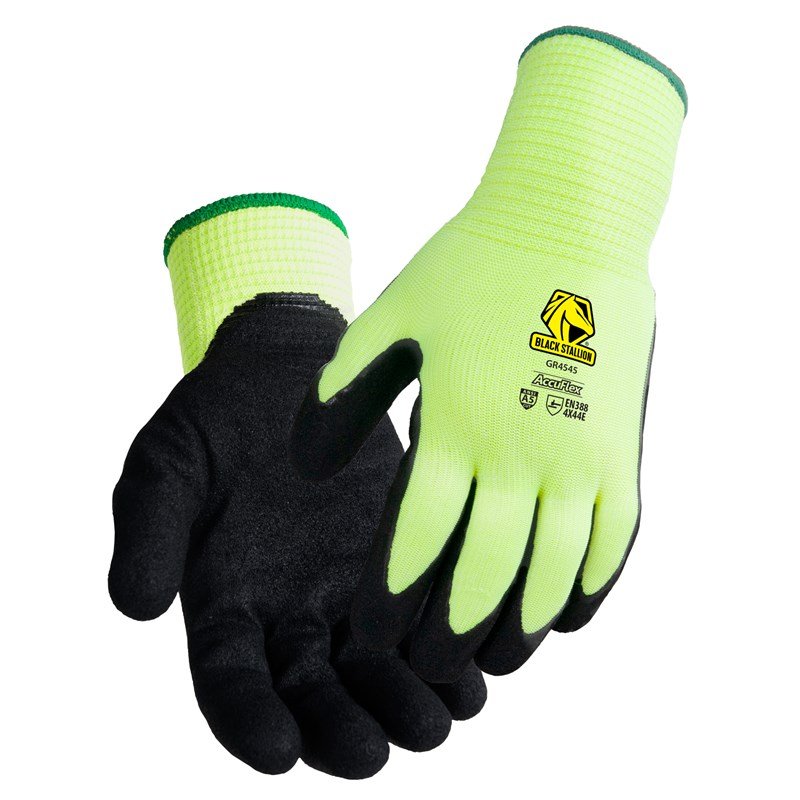 Black Stallion A5 Cut Resistant Thermal Sandy Nitrile Coated Hi-Vis Hppe Blend Glove_68e2f73128f57.jpeg Black Stallion A5 Cut Resistant Thermal Sandy Nitrile Coated Hi-Vis Hppe Blend Glove - Image 3