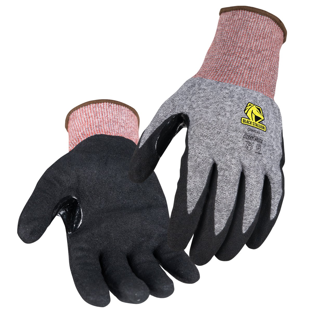 Black Stallion A6 Cut Resistant Sandy Nitrile Coated 18G Hppe Blend Glove_68e2edb592e7e.jpeg Black Stallion A6 Cut Resistant Sandy Nitrile Coated 18G Hppe Blend Glove - Image 1