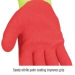 Black Stallion A6 Cut Resistant Sandy Nitrile Coated Hi-Vis Hppe Blend Glove - Image 7
