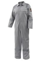 Black Stallion AR/FR Cotton Coverall with Reflective FR Tape, Gray CF2118-GY