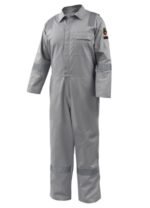 Black Stallion AR/FR Cotton Coverall with Reflective FR Tape, Gray CF2118-GY - Image 2