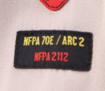 Black Stallion AR/FR Cotton Coverall with Reflective FR Tape, Stone Khaki CF2118-ST - Image 8