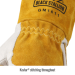 Black Stallion GM1611 Cowhide MIG Glove with Reinforced Palm & Thumb - Image 12