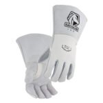 Black Stallion Pearl Reversed Grain Palm Elkskin, Nomex Premium Welding Gloves