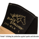 Black Stallion Premium Deerskin TIG Glove 25D-BLK - Image 5