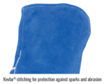 Black Stallion Split Cowhide Stick Glove with Palm Guard, Blue 113L - Image 6