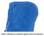 Black Stallion Split Cowhide Stick Glove with Palm Guard, Blue 113L - Image 7