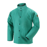 Black Stallion TruGuard™ 200 12 oz. FR Cotton Welding Jacket, Green #F2-30C