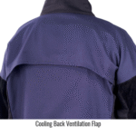 BSX® FR Cotton & Cowhide Hybrid Welding Jacket, Navy & Black JH1016-NB - Image 9