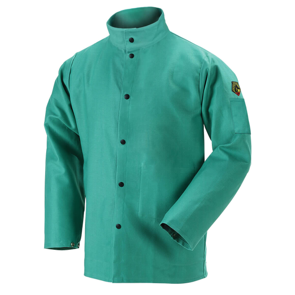 Revco Black Stallion 12 oz. Flame-Resistant (FR) Cotton Welding Jacket, 36″ Length, Green #F2-36C_68e04eefdcae1.png Revco Black Stallion 12 oz. Flame-Resistant (FR) Cotton Welding Jacket, 36" Length, Green #F2-36C - Image 1