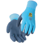 Revco Black Stallion 15g AccuFlex Water Repellant Double Latex Knit Glove (Blue) #GC2534-BL - Image 2