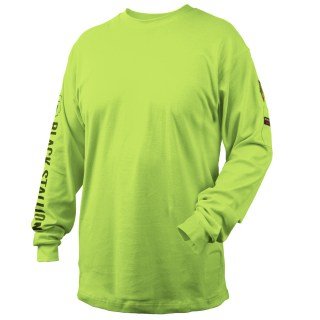 Revco Black Stallion 7 Oz Flame-Resistant Cotton Long Sleeve T-Shirt – NFPA 2112, NFPA 70E (Lime) #TF2510-LM_68e04bb5d70c7.jpeg Revco Black Stallion 7 Oz Flame-Resistant Cotton Long Sleeve T-Shirt - NFPA 2112, NFPA 70E (Lime) #TF2510-LM - Image 1