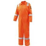 Revco Black Stallion 7oz. AR/FR Cotton Coverall w/ Reflective FR Tape (Orange) #CF2118-OR - Image 2