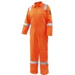 Revco Black Stallion 7oz. AR/FR Cotton Coverall w/ Reflective FR Tape (Orange) #CF2118-OR - Image 3