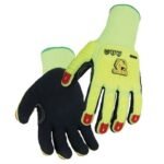 Revco Black Stallion AccuFlex™ A5 Cut & Impact Resistant Hi-Vis Sandy Nitrile-Coated Knit Glove GR4040-HB - Image 3