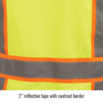 Revco Black Stallion ANSI Class 2 7-Pocket Hi-Vis Safety Vest (Lime) #VS2035-LM - Image 10