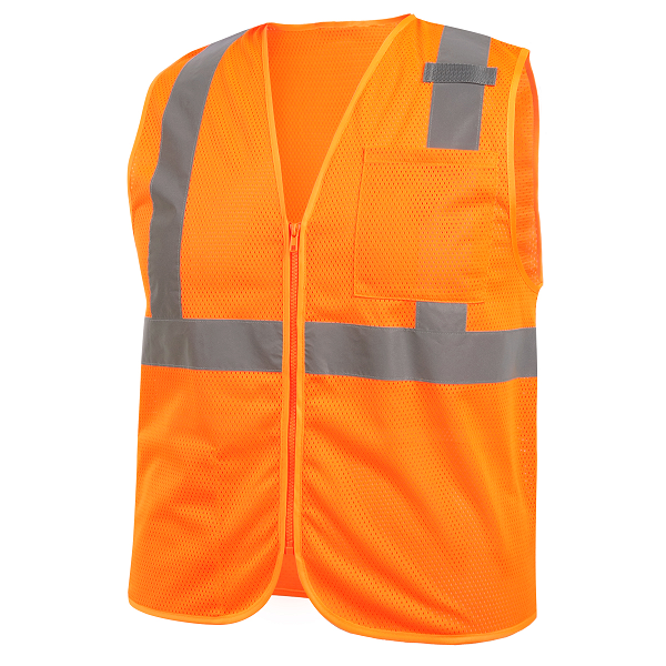 Revco Black Stallion ANSI Class 2 Standard Polyester Hi-Vis Safety Vest (Orange) #VS2020-OR_68e301efd5812.png Revco Black Stallion ANSI Class 2 Standard Polyester Hi-Vis Safety Vest (Orange) #VS2020-OR - Image 1