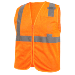 Revco Black Stallion ANSI Class 2 Standard Polyester Hi-Vis Safety Vest (Orange) #VS2020-OR - Image 2