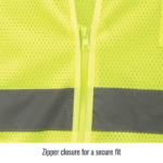 Revco Black Stallion ANSI Class 3 Short Sleeve Hi-Vis Safety Vest (Lime) #VS2030-LM - Image 4
