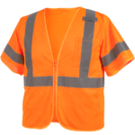 Revco Black Stallion ANSI Class 3 Short Sleeve Hi-Vis Safety Vest (Orange) #VS2030-OR