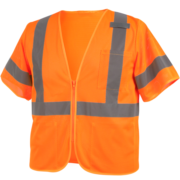 Revco Black Stallion ANSI Class 3 Short Sleeve Hi-Vis Safety Vest (Orange) #VS2030-OR_68e3053b4d9ae.png Revco Black Stallion ANSI Class 3 Short Sleeve Hi-Vis Safety Vest (Orange) #VS2030-OR - Image 1