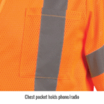 Revco Black Stallion ANSI Class 3 Short Sleeve Hi-Vis Safety Vest (Orange) #VS2030-OR - Image 8