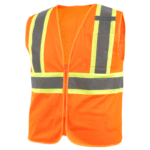 Revco Black Stallion Class 2 Two-Tone Polyester Hi-Vis Safety Vest (Orange) #VS2022-OR - Image 3