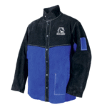 Revco Black Stallion Color Block Leather Welding Jacket (Black/Blue) #JL1030-BB - Image 2
