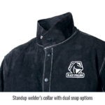 Revco Black Stallion Color Block Leather Welding Jacket (Black/Blue) #JL1030-BB - Image 5