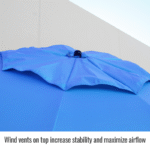 Revco Black Stallion Flame-Resistant Industrial Umbrella (Various Colors) #UB200 - Image 9