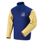 Revco Black Stallion FR Cotton & Grain Pigskin Hybrid Welding Jacket (Royal Blue) #FRB9-30C/PS - Image 2