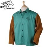 Revco Black Stallion FR Cotton/Split Cowhide Hybrid™ Jacket #F9-30C/BS - Image 2