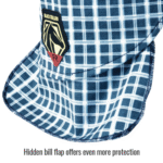 Revco Black Stallion FR Cotton Welding Cap with Hidden Bill Extension, Blue Plaid (Medium) #AH1730-BL-MED - Image 11