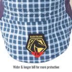 Revco Black Stallion FR Cotton Welding Cap with Hidden Bill Extension, Blue Plaid (Medium) #AH1730-BL-MED - Image 16