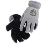 Revco Black Stallion FuzzyHand Split Cowhide & Polar Fleece Winter Glove #15FH-GRAY - Image 2