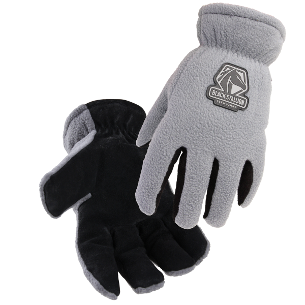 Revco Black Stallion FuzzyHand Split Cowhide & Polar Fleece Winter Glove #15FH-GRAY_68e6dff1ec0cd.png Revco Black Stallion FuzzyHand Split Cowhide & Polar Fleece Winter Glove #15FH-GRAY - Image 1