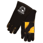 Revco Black Stallion Side Split Cowhide Stick Glove with CushionCore Liner, Black #200
