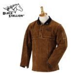 Revco Black Stallion Split Cowhide Cape Sleeves and 14" Bib Combo #214CS - Image 3