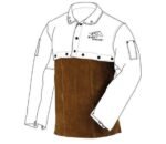 Revco Black Stallion Split Cowhide Cape Sleeves and 14" Bib Combo #214CS - Image 4