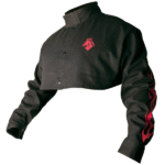 Revco Black Stallion ToolHandz BSX Black FR Welding Cape Sleeve With Red Flames #BX21CS