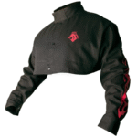 Revco Black Stallion ToolHandz BSX Black FR Welding Cape Sleeve With Red Flames #BX21CS - Image 2