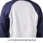 Revco Black Stallion ToolHandz Stretch-back FR Cotton Welding Jacket, 32" Length (Navy-Gray) #JF1625-NG - Image 7