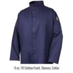 Revco Black Stallion ToolHandz Stretch-back FR Cotton Welding Jacket, 32" Length (Navy-Gray) #JF1625-NG - Image 11